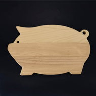 AMADEA Wooden Cutting Board in the Shape of a Pig, Solid Wood, 36x22x2cm - Cutting Board