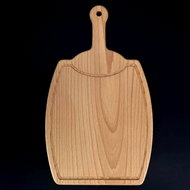 AMADEA Wooden Cutting Board with a Barrel-shaped Groove, Solid Wood, 36x21x1.5cm - Cutting Board