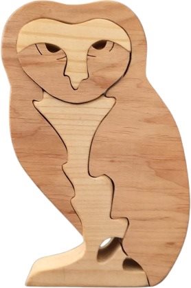AMADEA Wooden Puzzle Owl 15cm - Jigsaw Puzzle - Main image