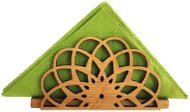 Napkin Holders AMADEA Mandala-shaped wooden napkin holder, solid wood, 12,3x6,5x3,5 cm - Stojan na ubrousky