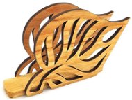 Napkin Holders AMADEA Wooden napkin holder in leaf shape, solid alder, 14x8,5x3,5 cm - Stojan na ubrousky