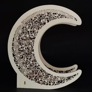 AMADEA Wooden Candlestick Moon, 25x22cm - Candlestick