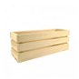 AMADEA Dřevěná bedýnka z masivního dřeva, 40x14x15 cm - Úložný box