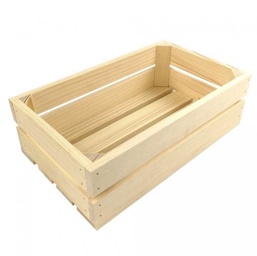 AMADEA Wooden Box made of Solid Wood, 32x19x10cm - Storage Box - Main image