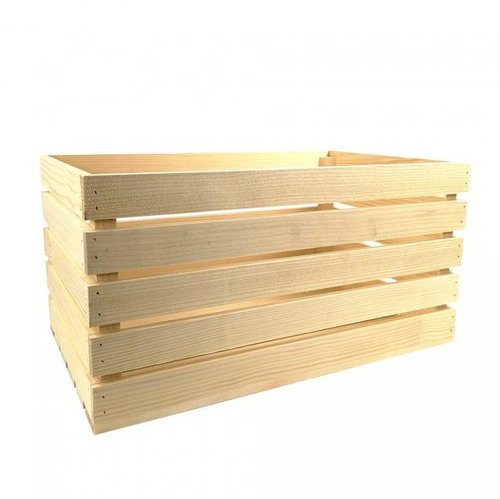 AMADEA Wooden Box made of Solid Wood, 50x30x25cm - Storage Box - Main image
