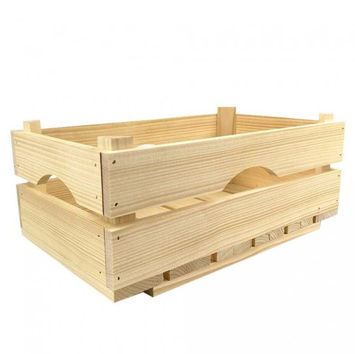AMADEA Wooden Box made of Solid Wood, 34x20x14cm - Storage Box - Main image
