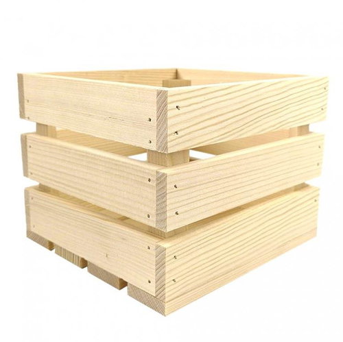 AMADEA Wooden Box made of Solid Wood, 20x19x15,5cm - Storage Box - Main image