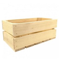 AMADEA Drevená debnička z masívneho dreva, 28 × 15 × 12 cm - Úložný box