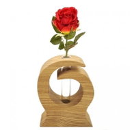 AMADEA Wooden Vase in the Shape of a Wave, Solid Wood, Height of 12cm - Vase
