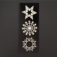 AMADEA SPECIAL OFFER Wooden Ornaments - Set of 3 Natural Ornaments 9cm - Christmas Ornaments