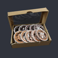 AMADEA Wooden Ornaments - A Set of 20 Wooden Gingerbread Decorations, Size 6cm - Christmas Ornaments