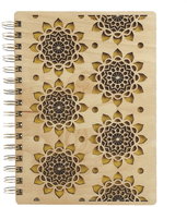 AMADEA Wooden Notebook A5 - Mandalas - Journal
