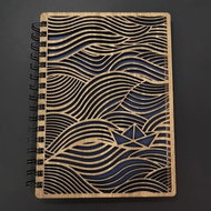 AMADEA Wooden Notebook A5 - Sea - Journal