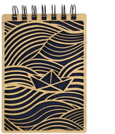 AMADEA Wooden Notebook A6 - Sea - Journal