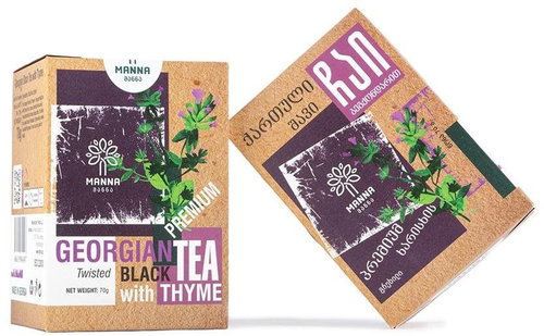 Manna Georgian Premium Black Tea with Thyme Loose 70g - Tea - Main image