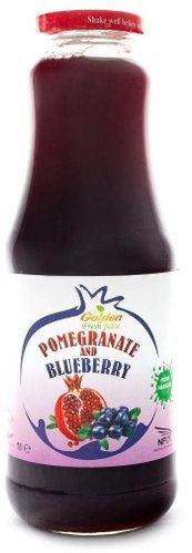 Georgian Nectar Pomegranate and Blueberry 100% juice 1000ml - Fruit Juice - Main image