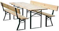 Ambitent Bavord Premium beer table and bench set with backrest 220×70cm - Garden Furniture