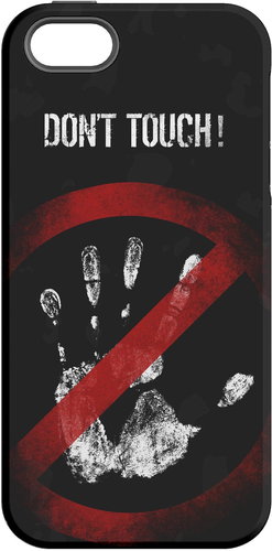 My case "Do not touch!" + Protective glass for iPhone 6/6S - Protective Case by Alza - Main image