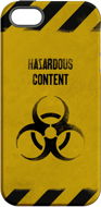 MojePouzdro "Hazardous Content" hátlap + védőüveg - iPhone 5s / SE - Alza védőtok