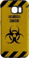 MojePouzdro "Hazardous Content" hátlap + védőfólia - Samsung Galaxy S6 Edge - Védőtok