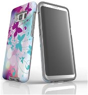 Mein Fall "Weißer Schmetterling" + Schutzglas für Samsung Galaxy S8 - Schutzhülle von Alza