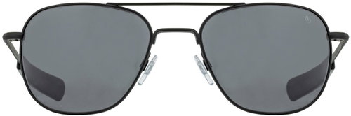 American Optical Original Pilot black with grey lenses size 57 - Sunglasses - Main image