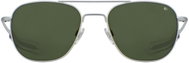 American Optical Original Pilot Silver Polarized with Green Lenses Size 55 - Sunglasses