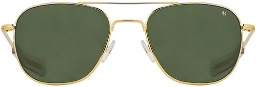American Optical Original Pilot gold with green nylon lenses size 55 - Sunglasses - Main image