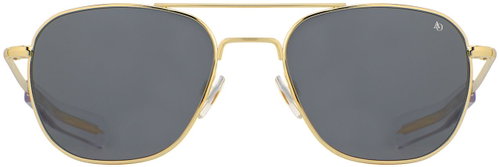 American Optical Original Pilot gold with grey lenses size 52 - Sunglasses - Main image