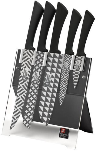 Amefa Mono geo Messerblock + 5 Messer - Messerset - Hauptbild