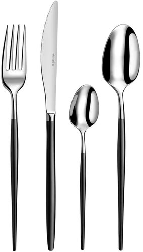 AMEFA SOPRANO Cutlery set 16 pcs black - Cutlery Set - Main image