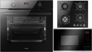 AMICA TXB 117 TCKGB + AMICA DP 6411 LZBG + AMICA TMI 20 AXX - Oven, Cooktop and Microwave Set