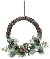 Atmosphera Christmas door wreath with pinecone and branches, 25 cm - Wreath