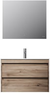 AM. PM with washbasin and LED mirror, 80 cm, Spike MPA0802HFCMO1, oak - Bathroom Set