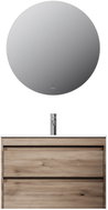 AM. PM with washbasin and LED mirror, 80 cm, Spike MPA0802HFCMO4, oak - Bathroom Set