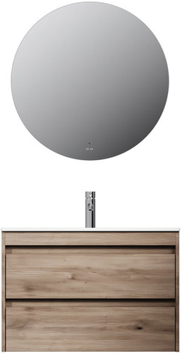 AM. PM with washbasin and LED mirror, 80 cm, Spike MPA0802HFCMO4, oak - Bathroom Set - Main image