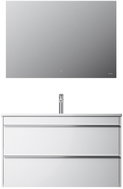 AM. PM with washbasin and LED mirror 100 Hit MTA1002WGCMO1, white - Bathroom Set