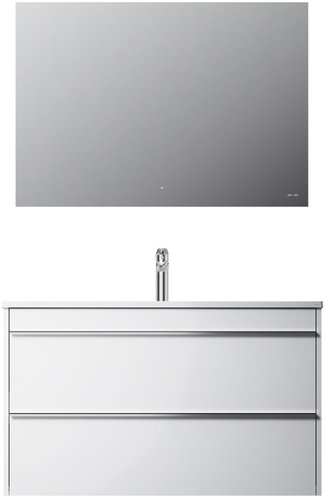 AM. PM with washbasin and LED mirror 100 Hit MTA1002WGCMO1, white - Bathroom Set - Main image