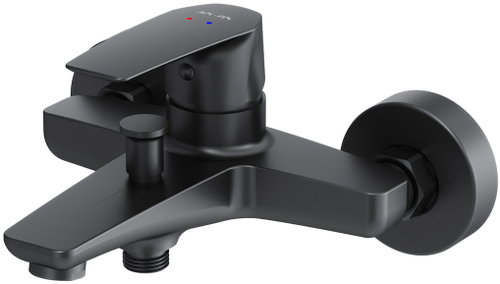 AM. PM Gem FGA10022 Single-Lever Bath and Shower Mixer Tap, Black - Tap - Main image