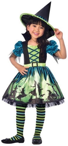 Amscan čarodějnice - zelený - hocus pocus - vel. 3-4 roky - halloween - Costume - Main image