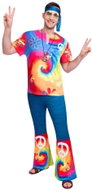 Amscan Pánský kostým hippies - hipisák - 60. léta - vel. m/l - Costume