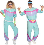 Amscan Kostým retro šusťáková souprava 80.léta - unisex - modrá - Costume