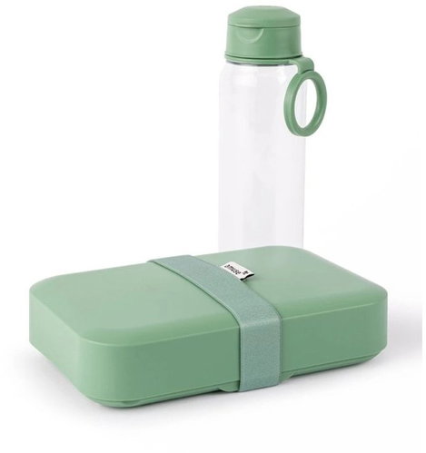 Amuse Set: Classic Breakfast Box and Water Bottle – Green - Lunch Box - Main image