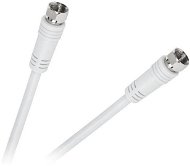Koaxiálny kábel, konektory M-M 3 m biely - Koaxiálny kábel