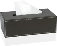Andrea House Box na papírové kapesníky, hnědá eco kůže - Tissue Box
