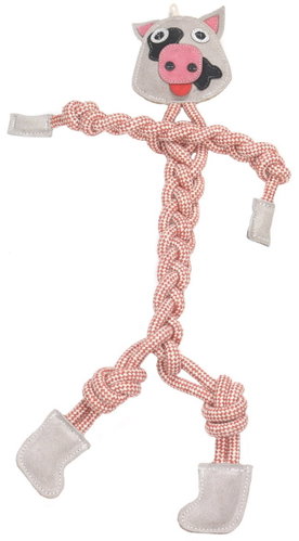 animALL Mr. Roper Cowhide + rope 57 cm/12 mm - Dog Toy - Main image