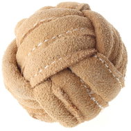 animALL Kožený míč L 10 cm - Hračka pro psy