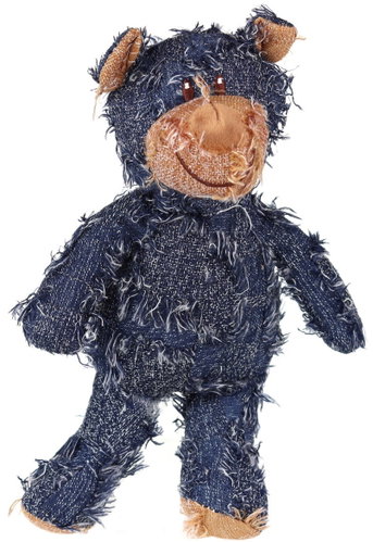 animALL Dog Fabric Bear 22 cm blue - Dog Toy - Main image