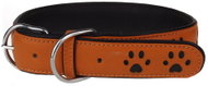 animALL Leather collar, black/blue 50 cm/30 mm - Dog Collar
