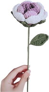 ANNAM Crochet flower Purple faded rose, 5 × 33 cm - Artificial Flower
